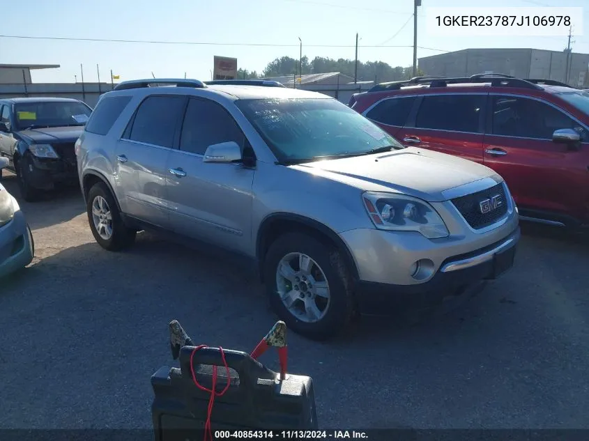 1GKER23787J106978 2007 GMC Acadia Slt-1