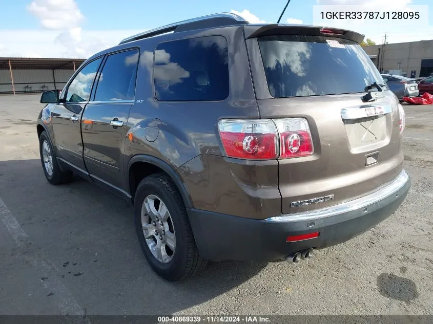 2007 GMC Acadia Slt-1 VIN: 1GKER33787J128095 Lot: 40869339