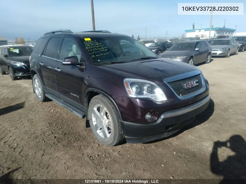 1GKEV33728J220302 2008 GMC Acadia Slt-2