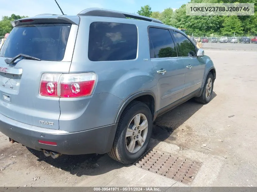 1GKEV23788J208746 2008 GMC Acadia Slt-1