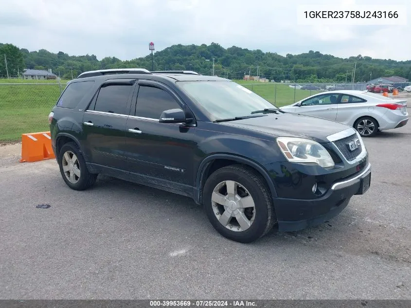 1GKER23758J243166 2008 GMC Acadia Slt-1