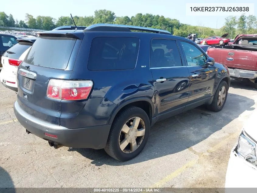 1GKER23778J263838 2008 GMC Acadia Slt-1