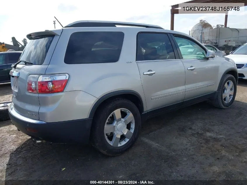 2008 GMC Acadia Slt-1 VIN: 1GKEV23748J165748 Lot: 40144301