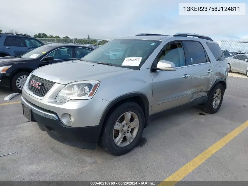 1GKER23758J124811 2008 GMC Acadia Slt-1