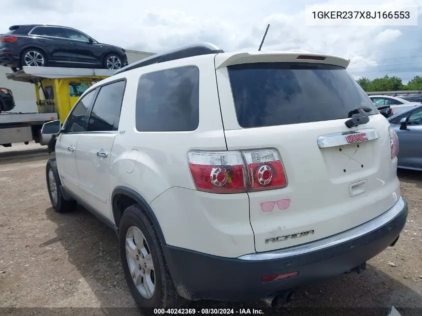 2008 GMC Acadia Slt-1 VIN: 1GKER237X8J166553 Lot: 40242369