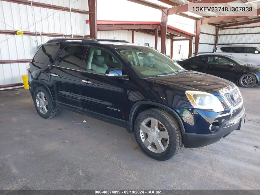 2008 GMC Acadia Slt-1 VIN: 1GKEV23748J307838 Lot: 40374899