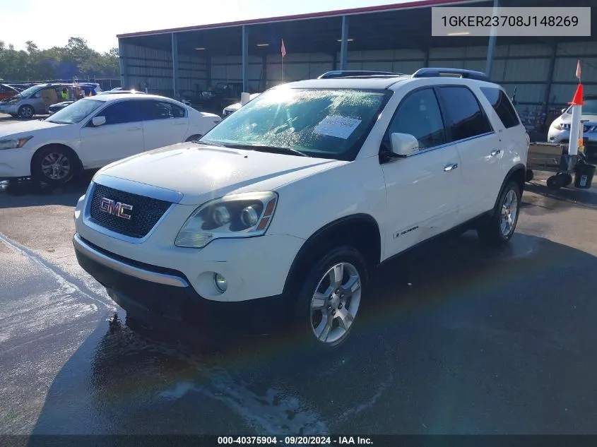 2008 GMC Acadia Slt-1 VIN: 1GKER23708J148269 Lot: 40375904