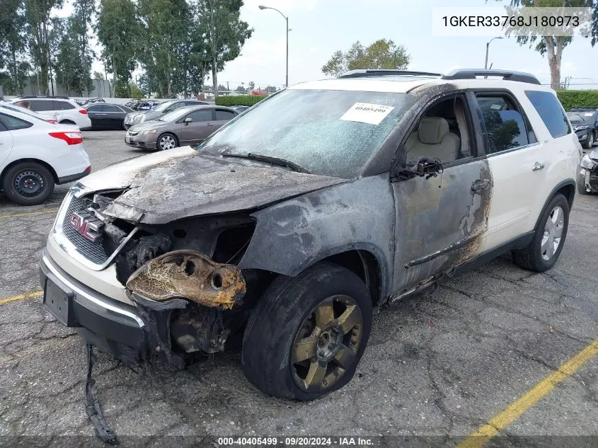 2008 GMC Acadia Slt-2 VIN: 1GKER33768J180973 Lot: 40405499