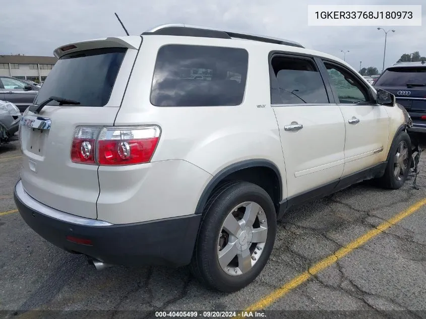 2008 GMC Acadia Slt-2 VIN: 1GKER33768J180973 Lot: 40405499