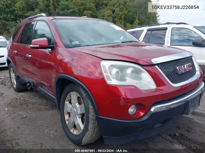 2008 GMC Acadia Slt-2 VIN: 1GKEV33758J226854 Lot: 40407651