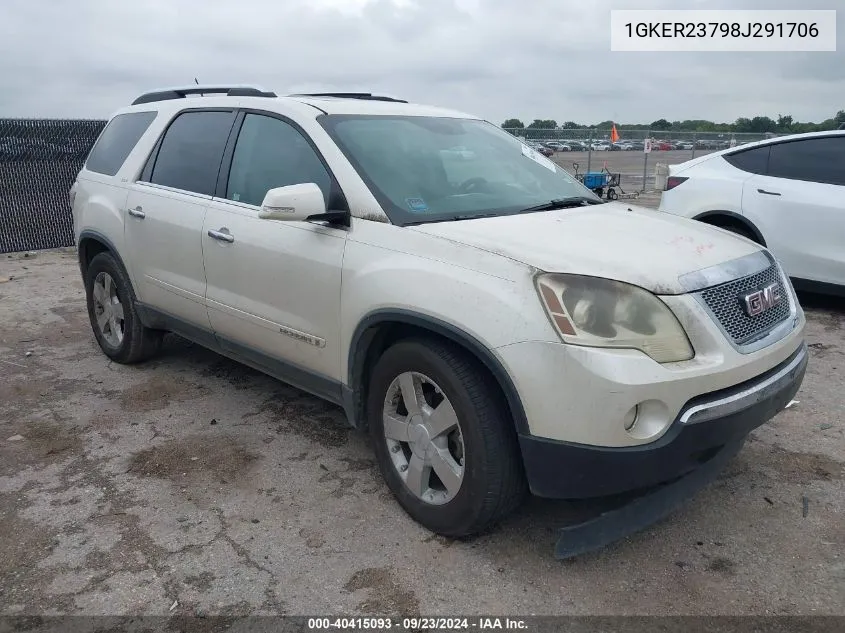 2008 GMC Acadia Slt-1 VIN: 1GKER23798J291706 Lot: 40415093