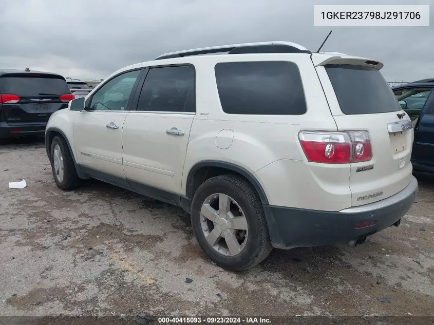 2008 GMC Acadia Slt-1 VIN: 1GKER23798J291706 Lot: 40415093