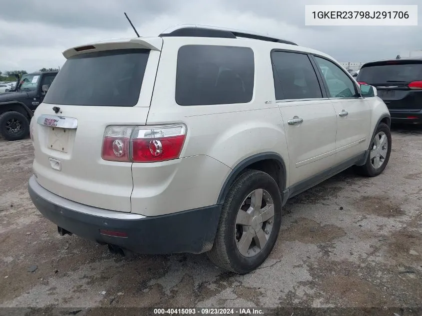 2008 GMC Acadia Slt-1 VIN: 1GKER23798J291706 Lot: 40415093