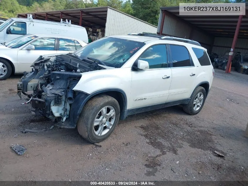 2008 GMC Acadia Slt-1 VIN: 1GKER237X8J169131 Lot: 40420533