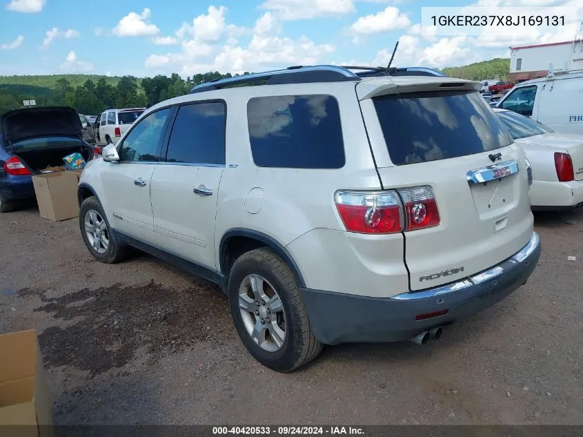 2008 GMC Acadia Slt-1 VIN: 1GKER237X8J169131 Lot: 40420533