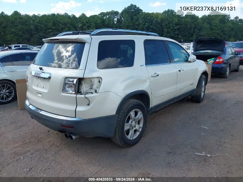 2008 GMC Acadia Slt-1 VIN: 1GKER237X8J169131 Lot: 40420533