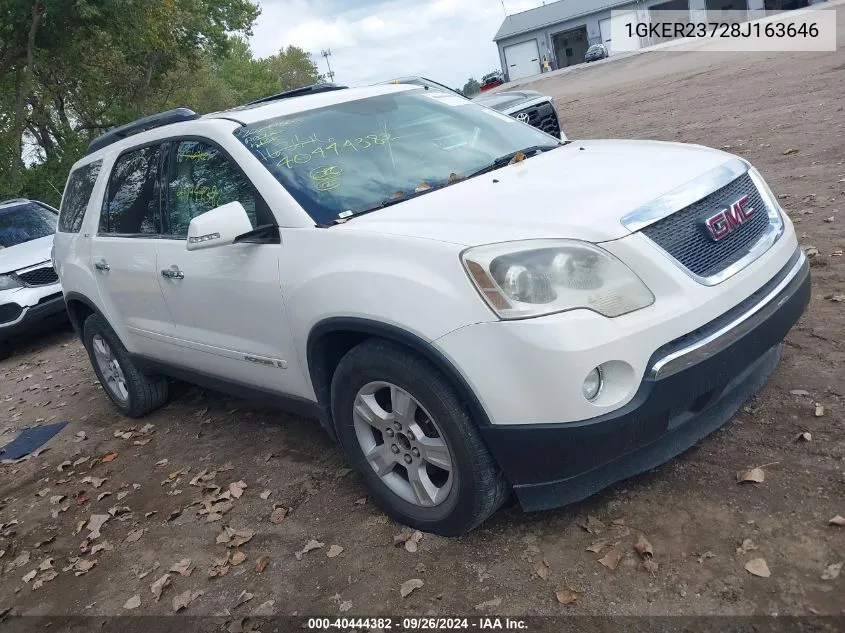 2008 GMC Acadia Slt-1 VIN: 1GKER23728J163646 Lot: 40444382