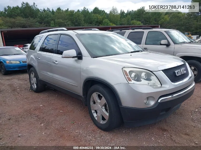 2008 GMC Acadia Slt-1 VIN: 1GKER23788J141263 Lot: 40446233