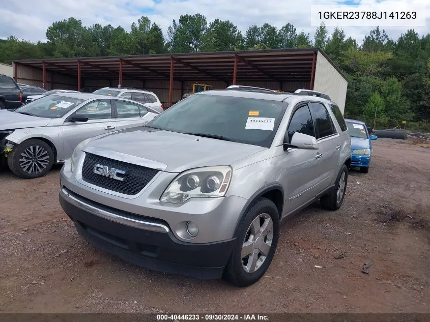 2008 GMC Acadia Slt-1 VIN: 1GKER23788J141263 Lot: 40446233