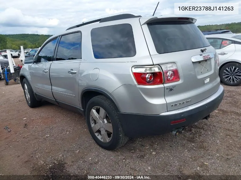 2008 GMC Acadia Slt-1 VIN: 1GKER23788J141263 Lot: 40446233