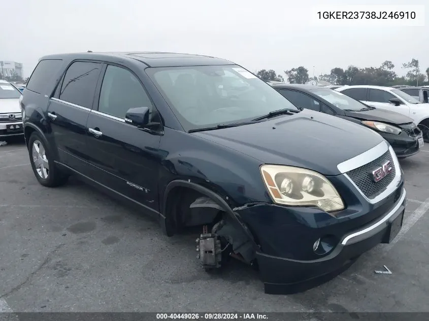 2008 GMC Acadia Slt-1 VIN: 1GKER23738J246910 Lot: 40449026