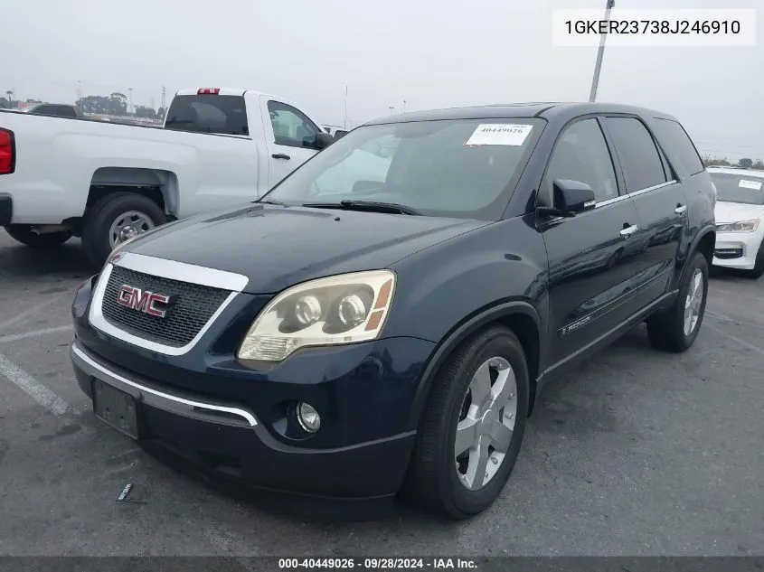 2008 GMC Acadia Slt-1 VIN: 1GKER23738J246910 Lot: 40449026