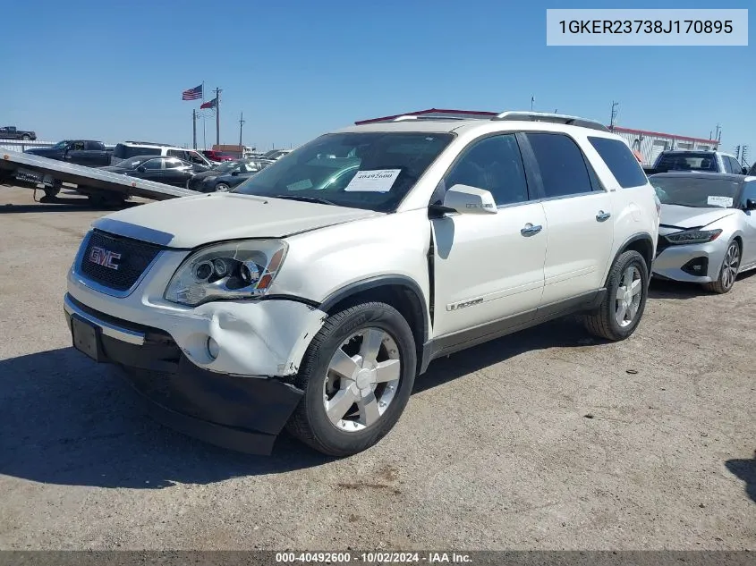 2008 GMC Acadia Slt-1 VIN: 1GKER23738J170895 Lot: 40492600