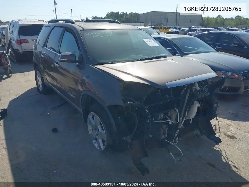 2008 GMC Acadia Slt-1 VIN: 1GKER23728J205765 Lot: 40509157