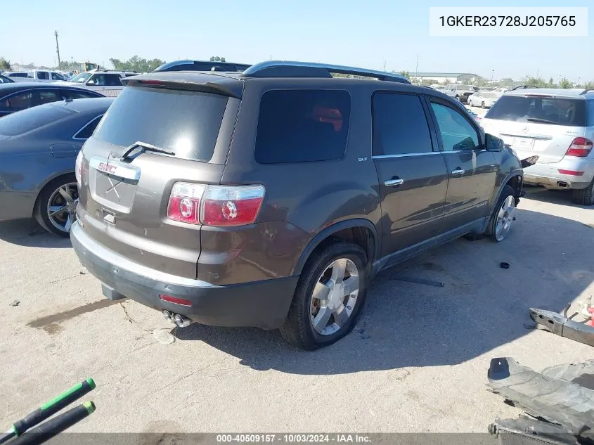 2008 GMC Acadia Slt-1 VIN: 1GKER23728J205765 Lot: 40509157