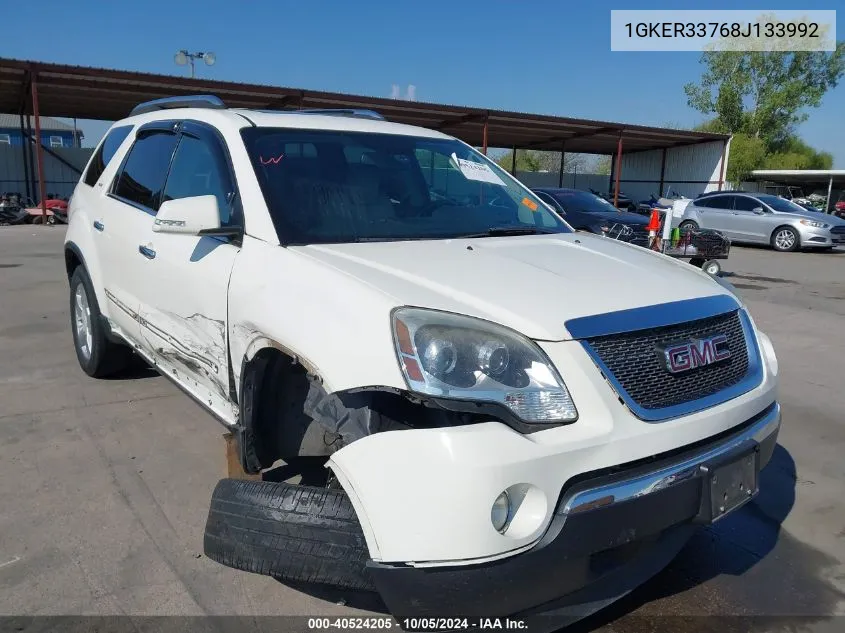 2008 GMC Acadia Slt-2 VIN: 1GKER33768J133992 Lot: 40524205