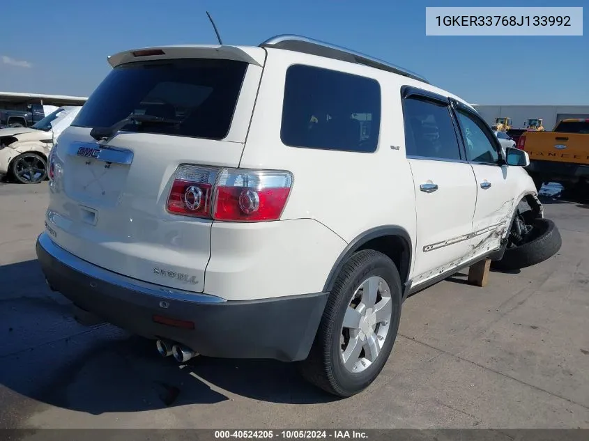 2008 GMC Acadia Slt-2 VIN: 1GKER33768J133992 Lot: 40524205