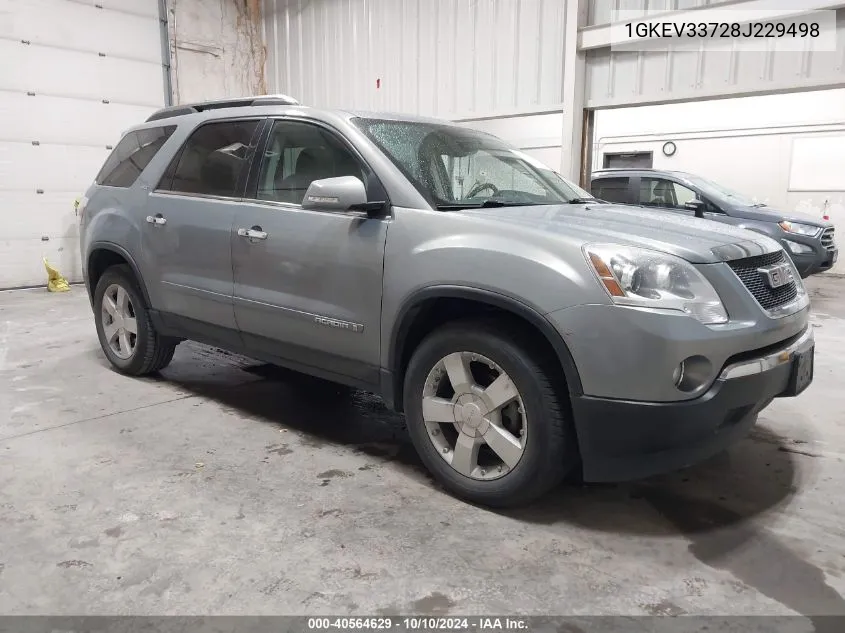 2008 GMC Acadia Slt-2 VIN: 1GKEV33728J229498 Lot: 40564629