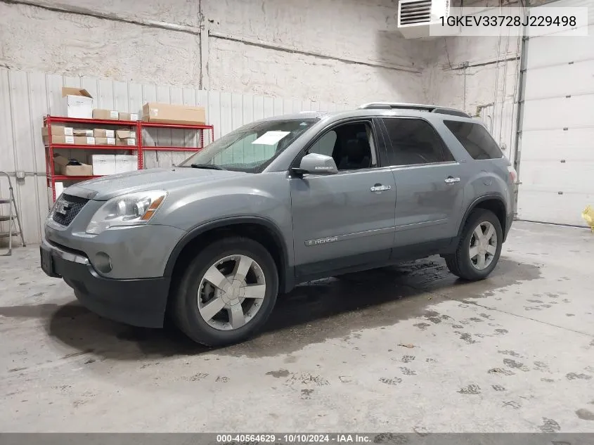 2008 GMC Acadia Slt-2 VIN: 1GKEV33728J229498 Lot: 40564629