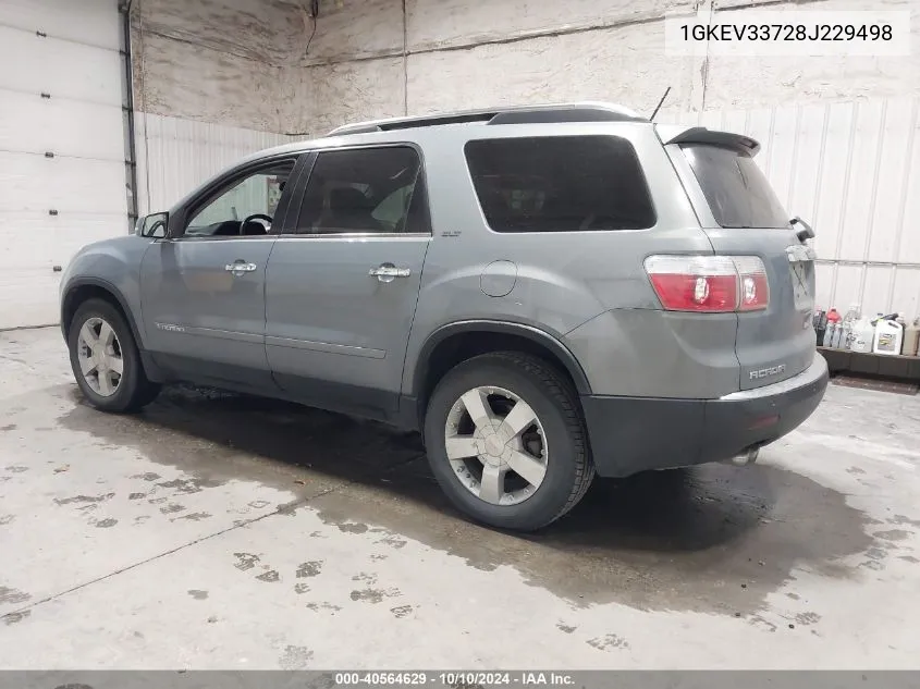 2008 GMC Acadia Slt-2 VIN: 1GKEV33728J229498 Lot: 40564629