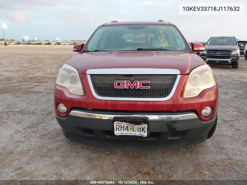 2008 GMC Acadia Slt-2 VIN: 1GKEV33718J117632 Lot: 40576483