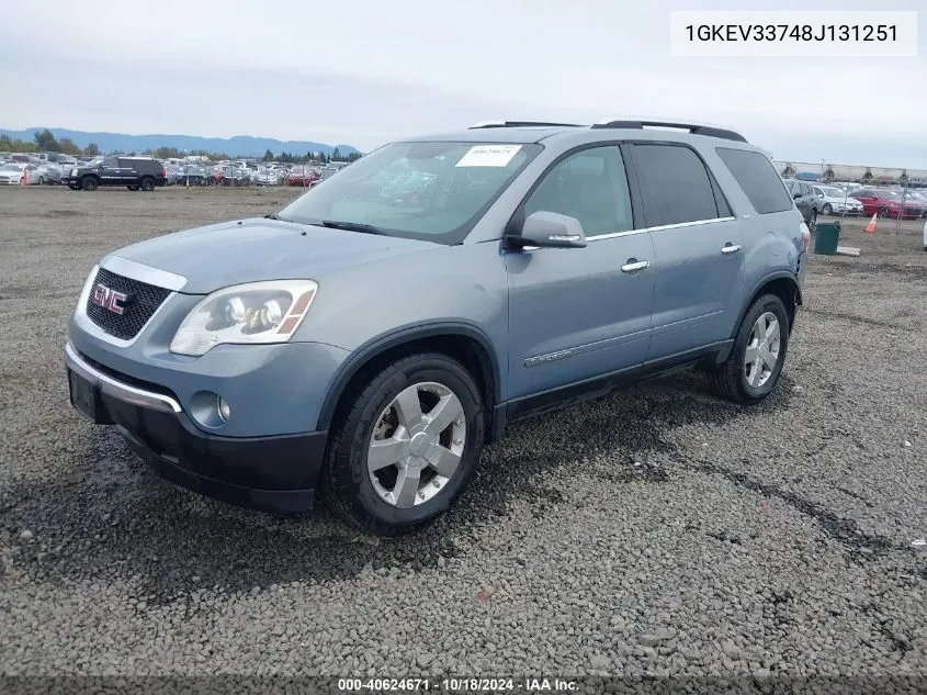 1GKEV33748J131251 2008 GMC Acadia Slt-2