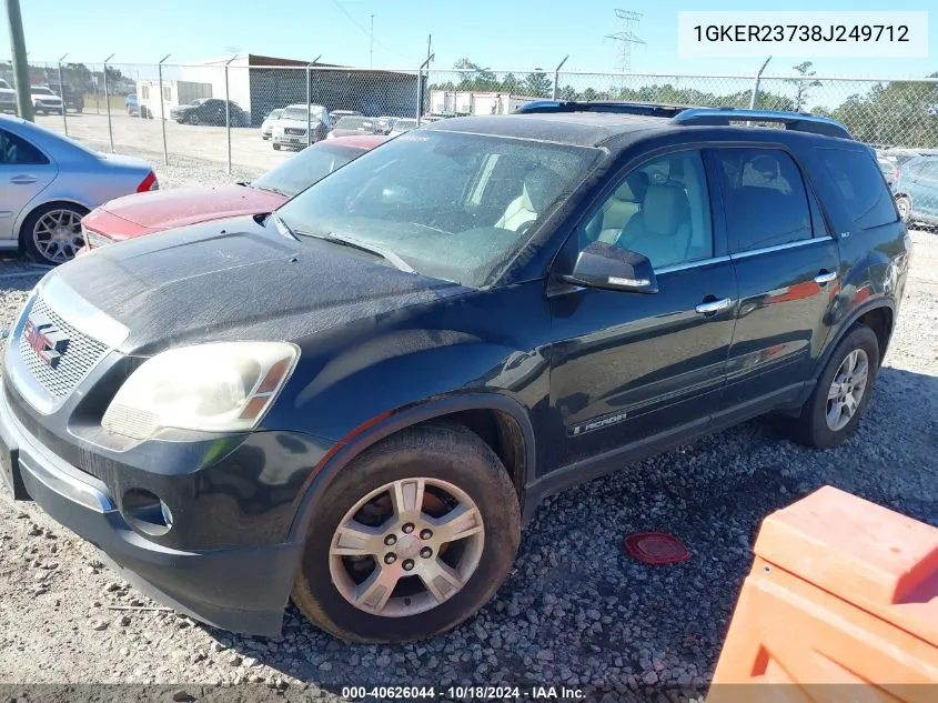 2008 GMC Acadia Slt-1 VIN: 1GKER23738J249712 Lot: 40626044