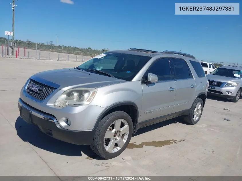 1GKER23748J297381 2008 GMC Acadia Slt-1