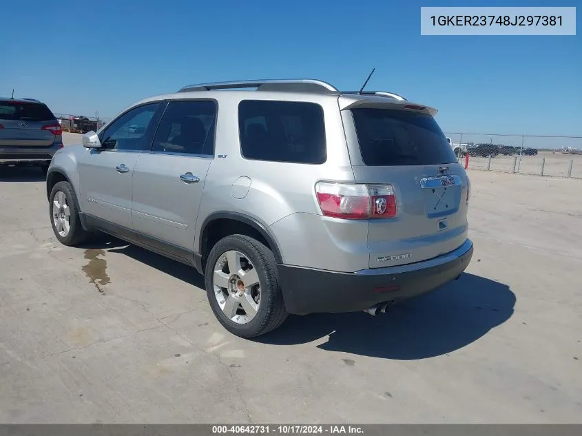 1GKER23748J297381 2008 GMC Acadia Slt-1