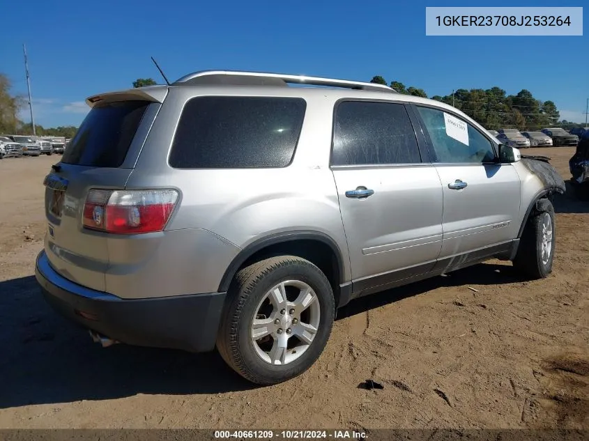 1GKER23708J253264 2008 GMC Acadia Slt-1