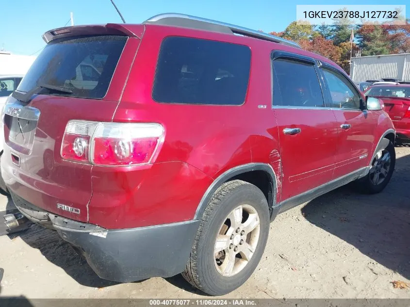 2008 GMC Acadia Slt-1 VIN: 1GKEV23788J127732 Lot: 40775077