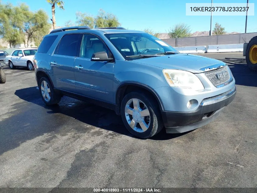 2008 GMC Acadia Slt-1 VIN: 1GKER23778J233237 Lot: 40818903