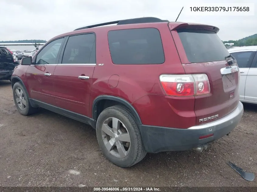 2009 GMC Acadia Slt-2 VIN: 1GKER33D79J175658 Lot: 39546006