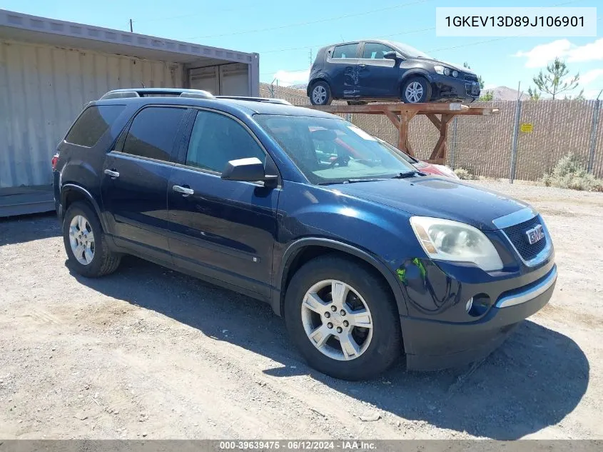 1GKEV13D89J106901 2009 GMC Acadia Sle-1