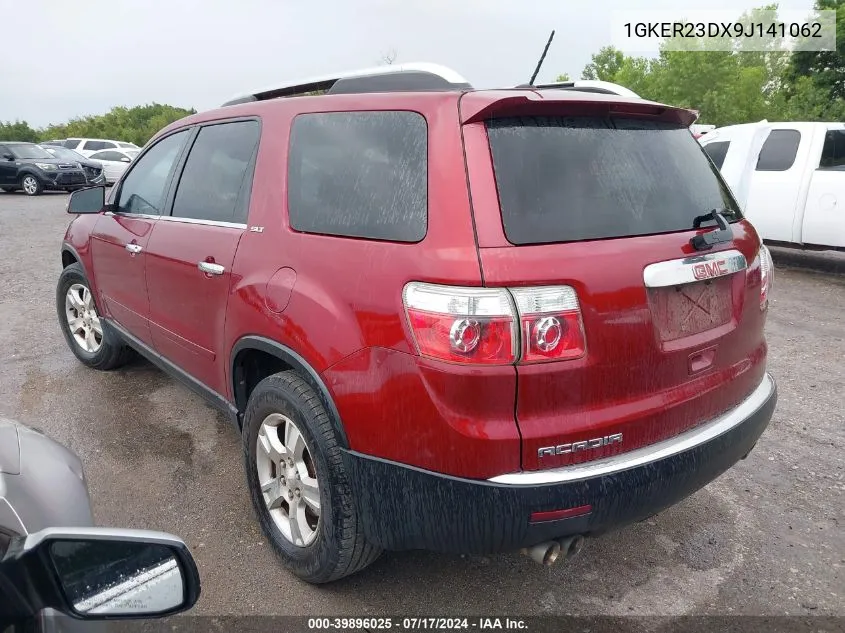 2009 GMC Acadia Slt-1 VIN: 1GKER23DX9J141062 Lot: 39896025