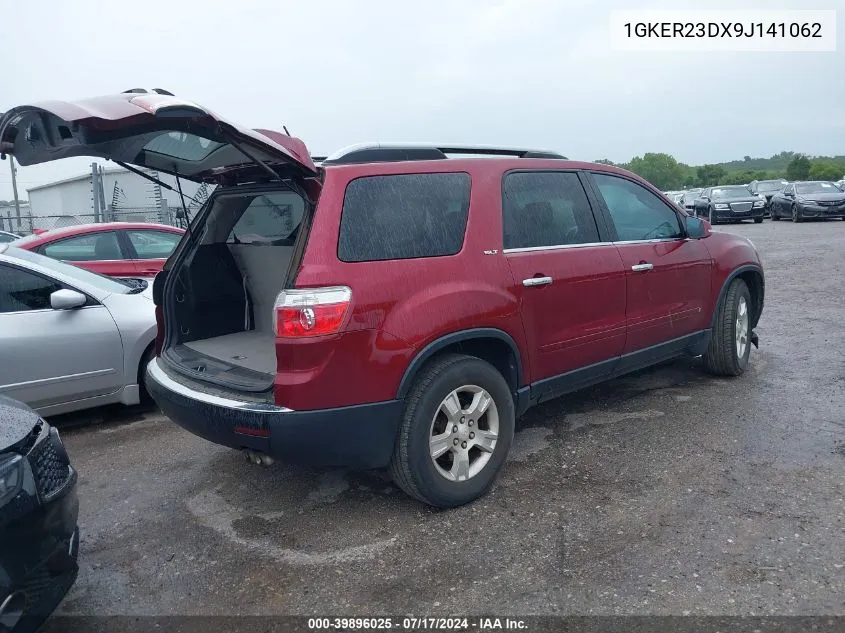 2009 GMC Acadia Slt-1 VIN: 1GKER23DX9J141062 Lot: 39896025