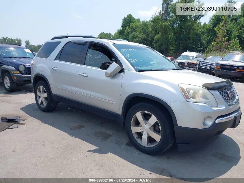 2009 GMC Acadia Slt-1 VIN: 1GKER23D39J110705 Lot: 39932106