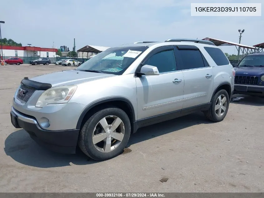 2009 GMC Acadia Slt-1 VIN: 1GKER23D39J110705 Lot: 39932106