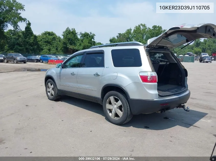 2009 GMC Acadia Slt-1 VIN: 1GKER23D39J110705 Lot: 39932106