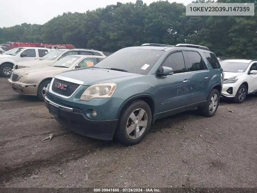 1GKEV23D39J147359 2009 GMC Acadia Slt-1